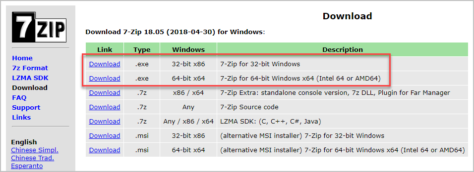 7 zip download for windows 10 beta software download